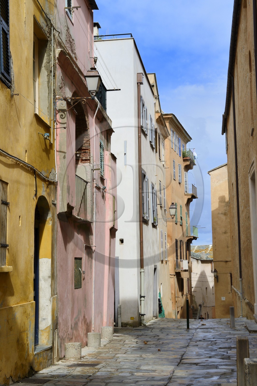 France, Haute-Corse (2B), Bastia, la Citadelle quartier de Terra-Nova, rue de l'Evéché