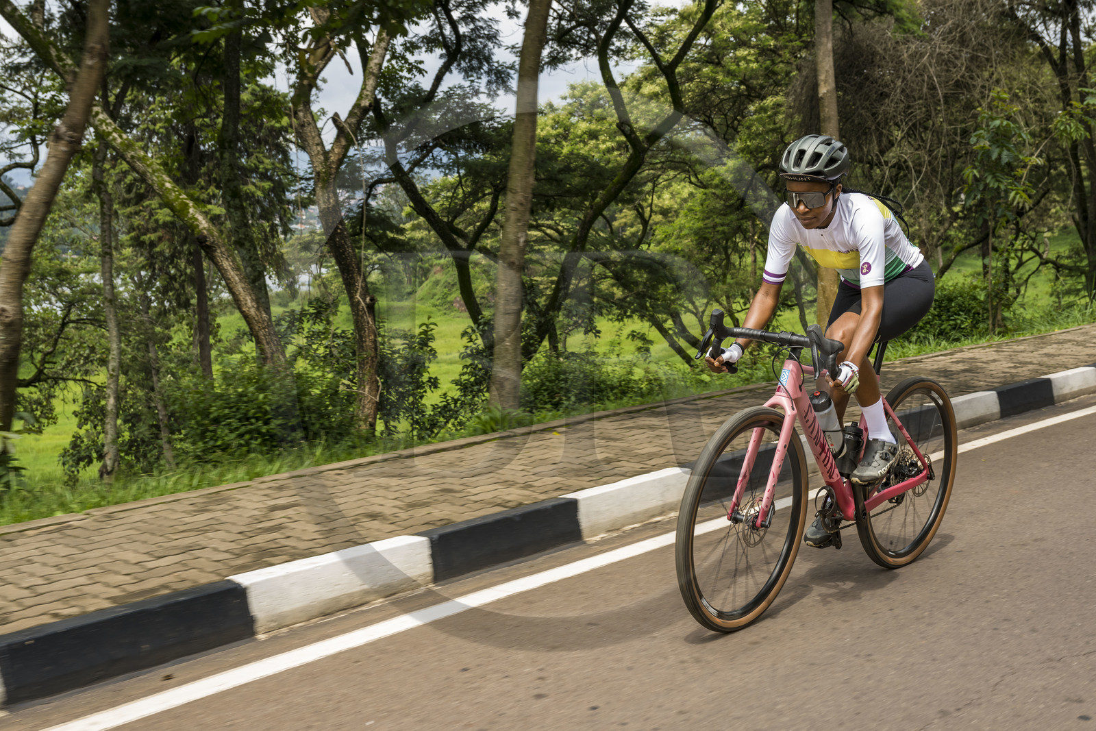 Rwanda, Kigali, la cycliste professionnelle rwandaise Violetta Neza