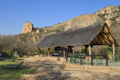 Zimbabwe, province de Matabeleland méridional, Matobo ou Matopos Hills Lodge