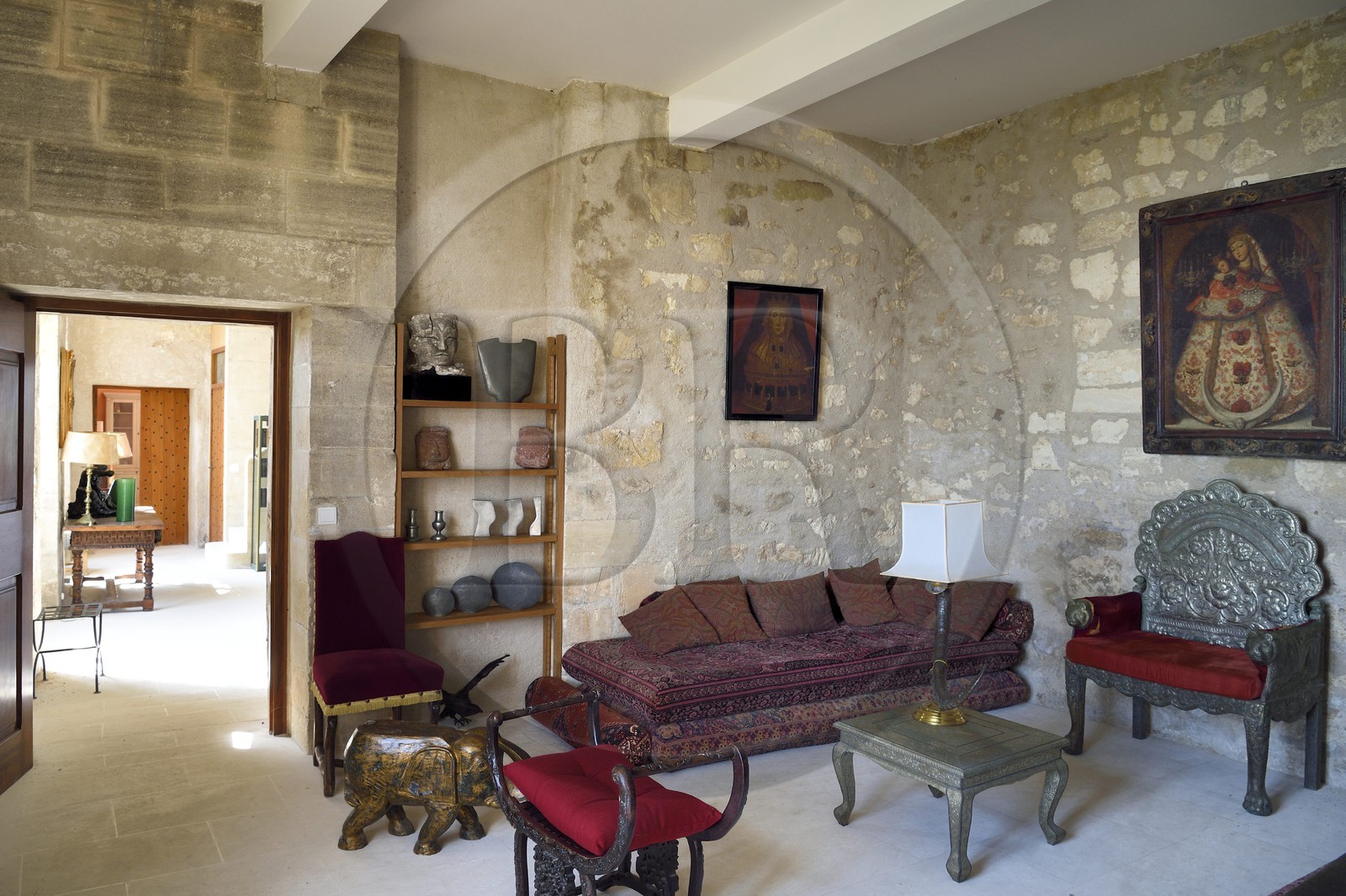 France, Vaucluse (84), Parc Naturel Regional du Luberon, Lacoste, chateau de Lacoste, une des residences du Marquis de Sade et de nos jours propriété de Pierre Cardin