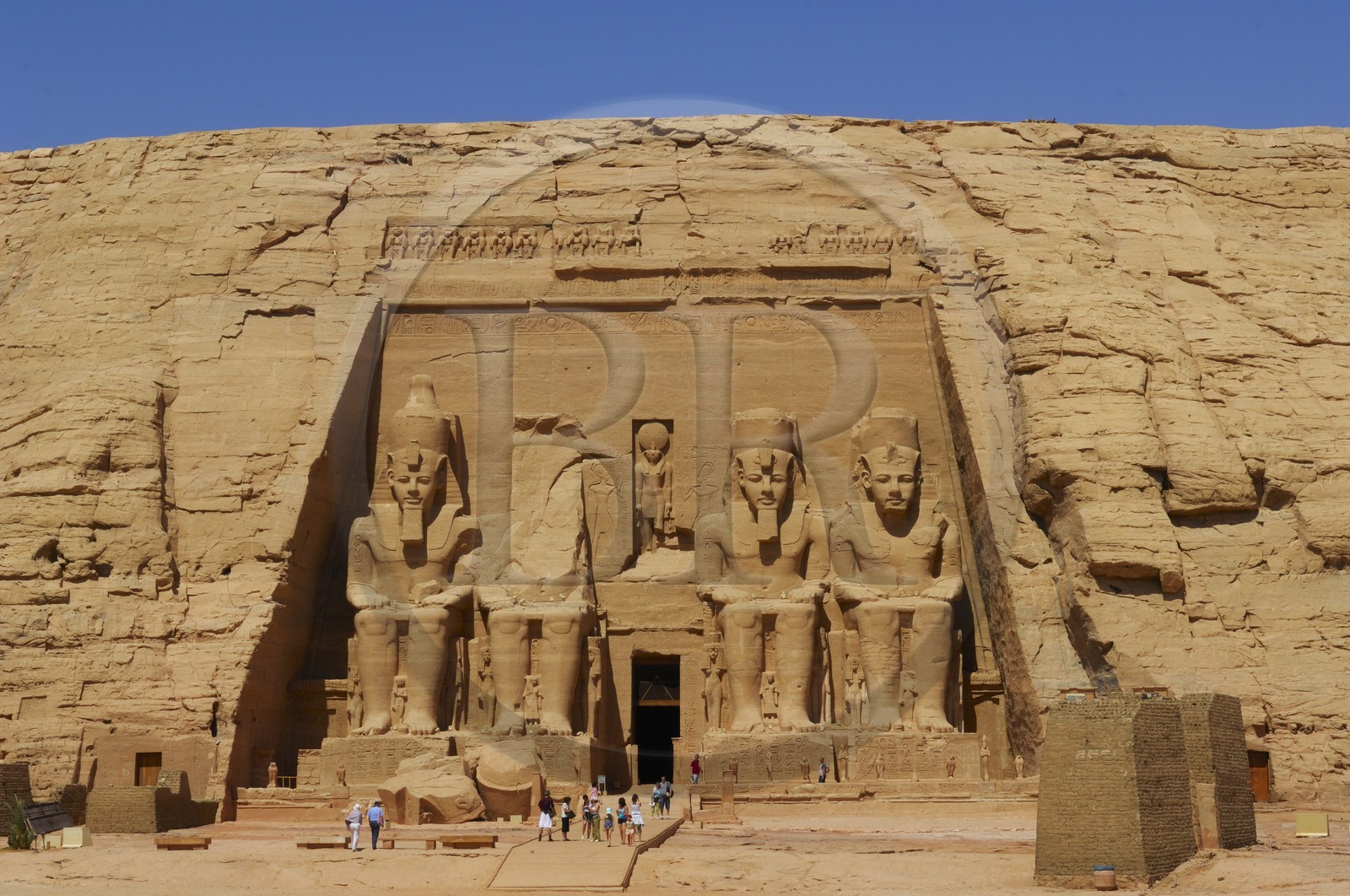 Egypte, Haute Egypte, Nubie, Abou Simbel, site classé Patrimoine Mondial de l'UNESCO, temple de Ramsès II