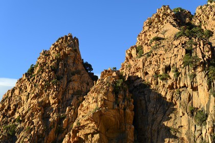 France, Corse-du-Sud (2A), Golfe de Porto, classé Patrimoine Mondial de l'UNESCO, calanches de Piana aux rochers de granit rose