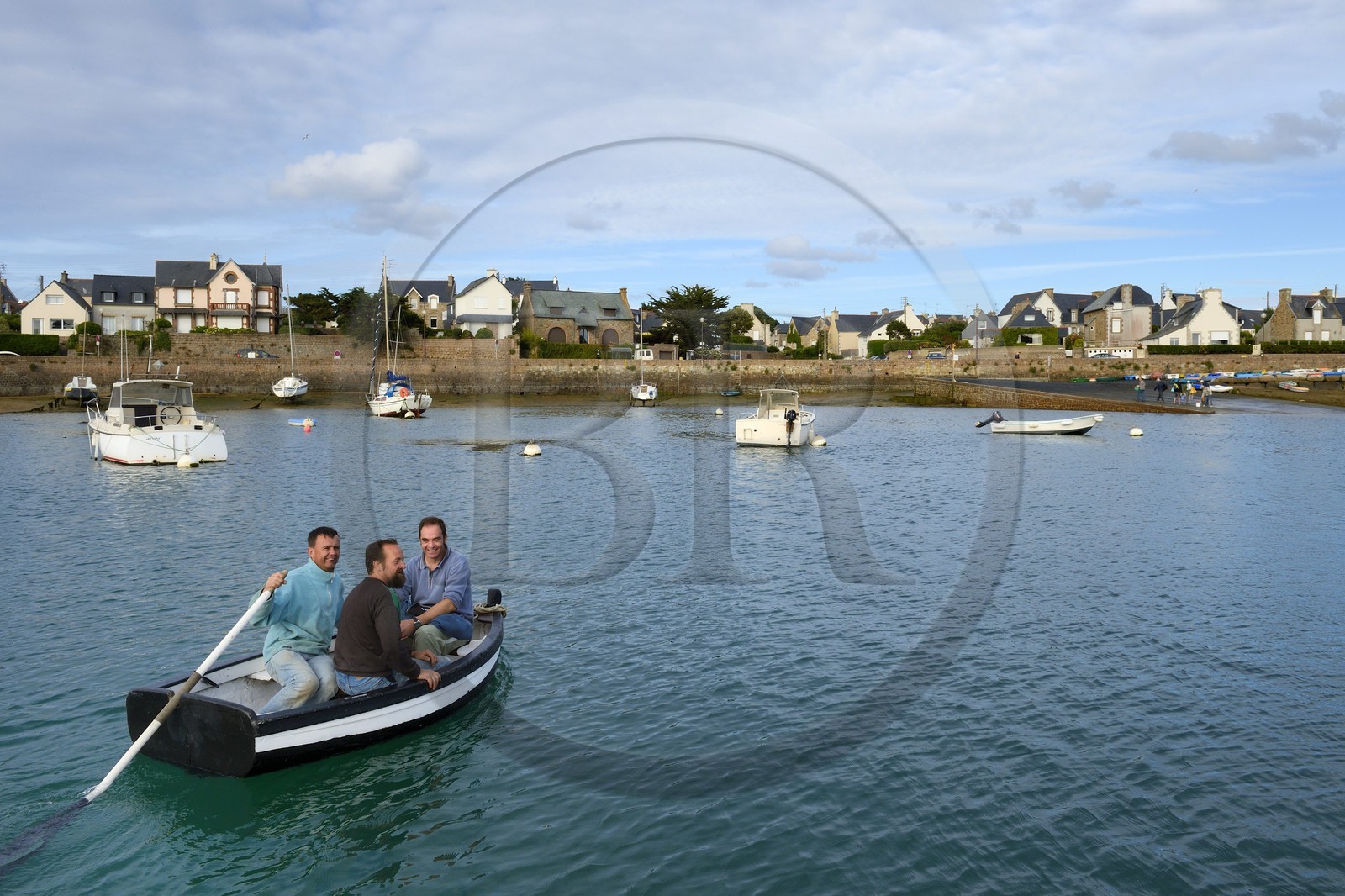 France, Côtes-d'Armor (22), Côte de Granit Rose, Perros-Guirec, port de Ploumanac'h