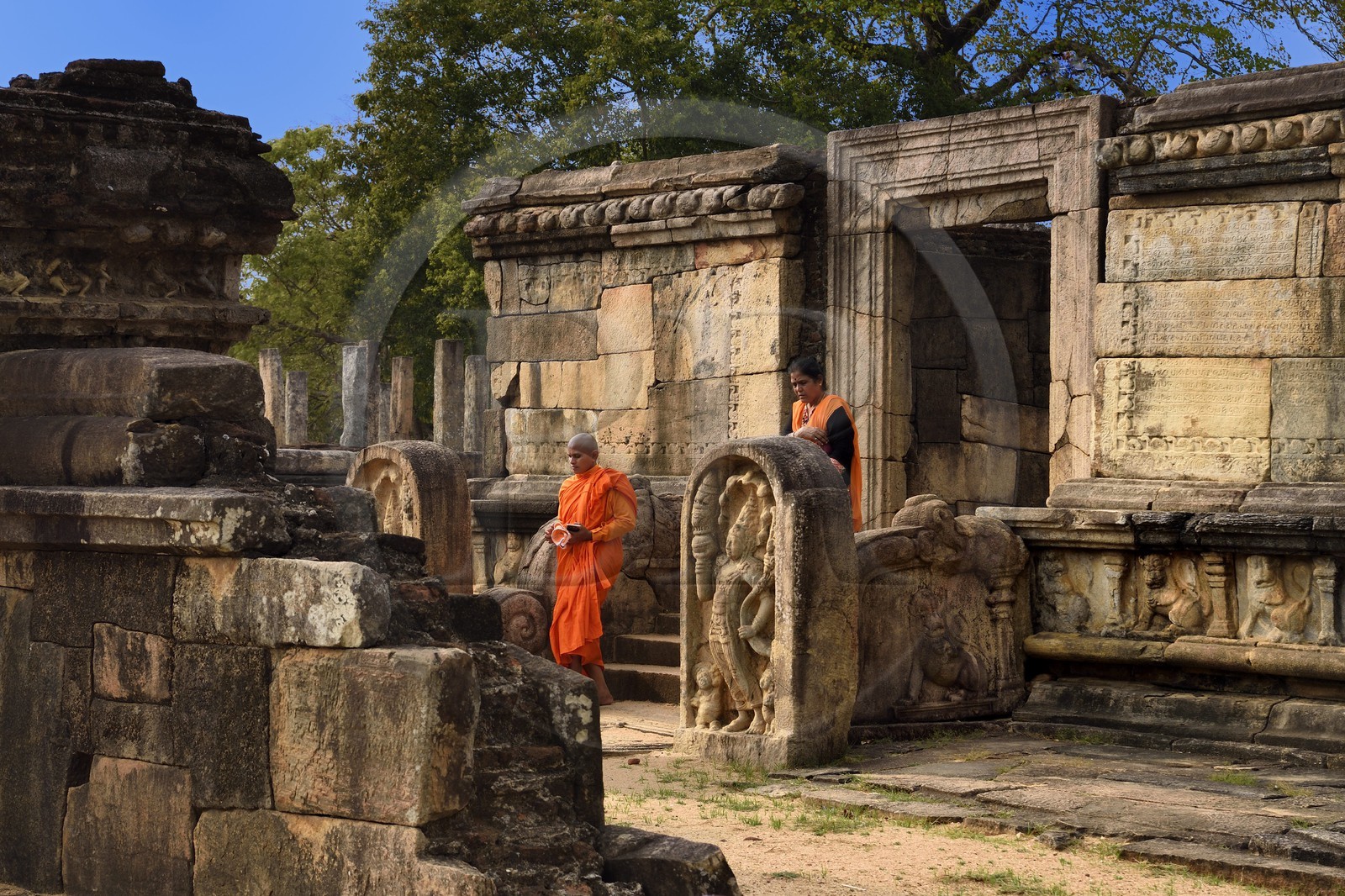 Sri Lanka,  North Central province, Polonnaruwa, the former capital of the country (11th to 13th century) listed as World Heritage by UNESCO, Hatadage (former Temple of the Tooth)