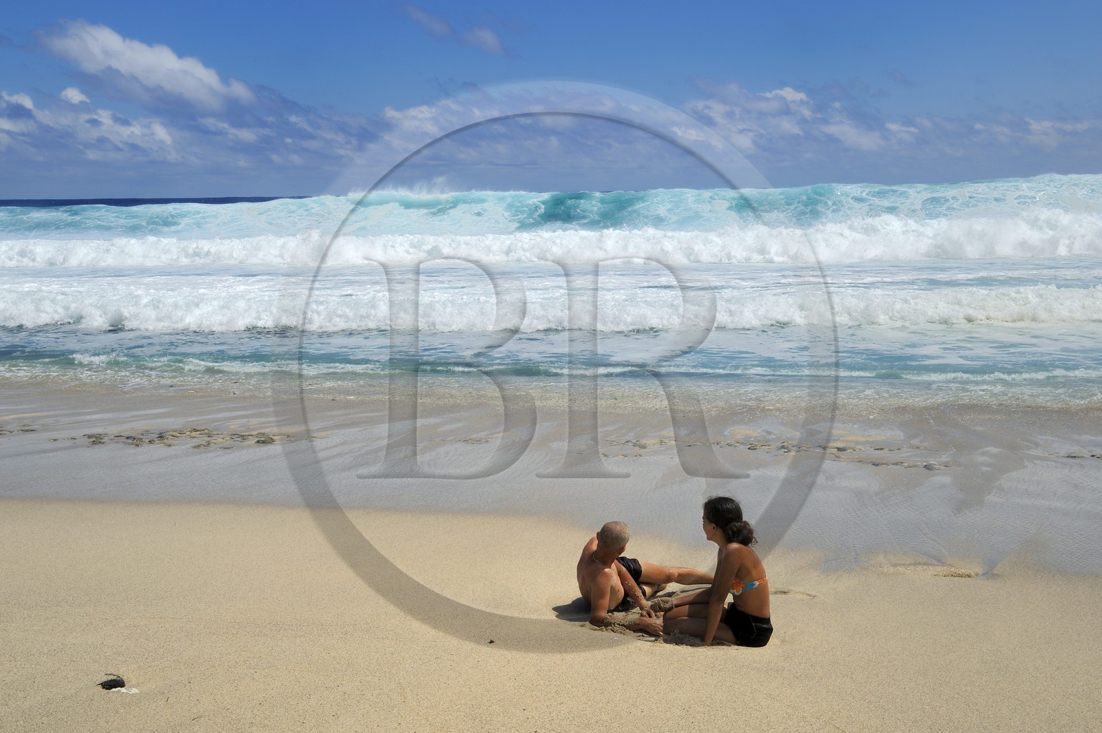 France, île de la Réunion, la côte sud, plage de Grand-Anse