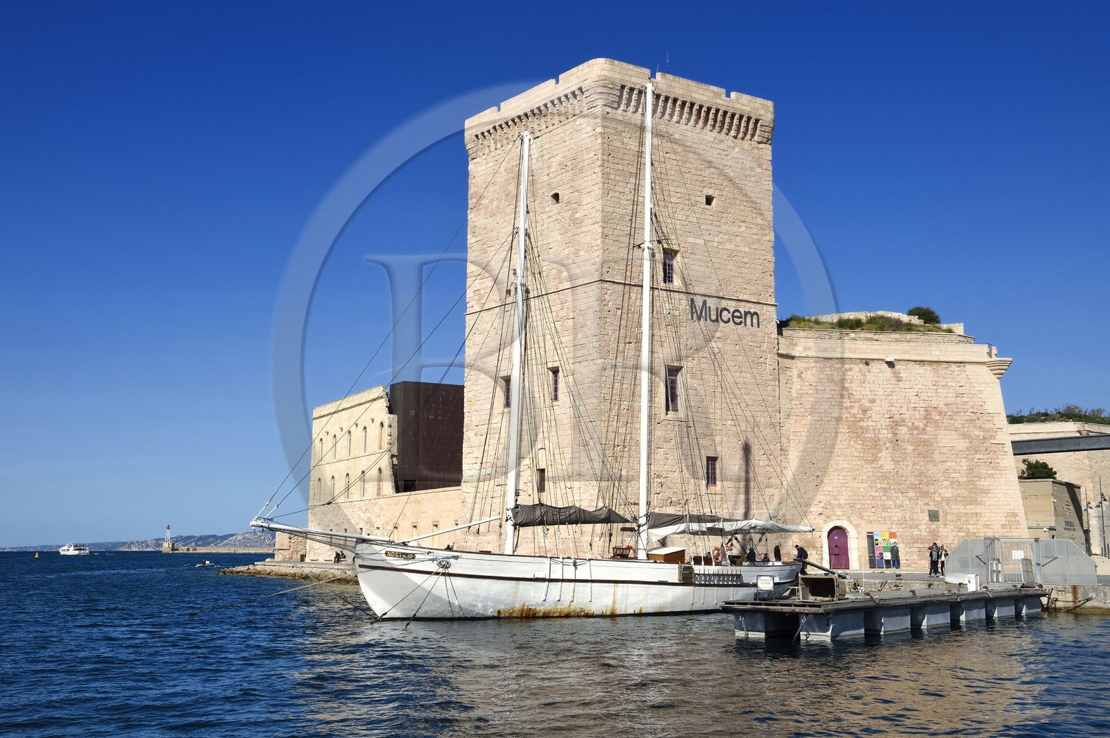 France, Bouches-du-Rhône (13), Marseille, le musée MuCEM en partie à l'intérieur du Fort Saint Jean