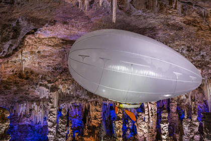 France, Gard (30), Méjannes-le-Clap, grotte de La Salamandre