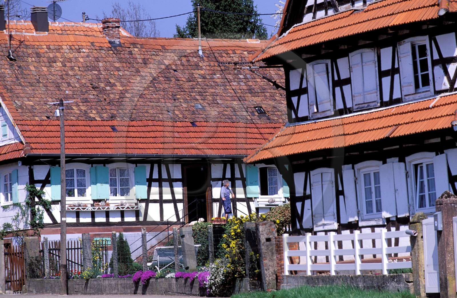 France, Bas Rhin, Hunspach, labelled Les Plus Beaux Villages de France (The Most Beautiful Villages of France)