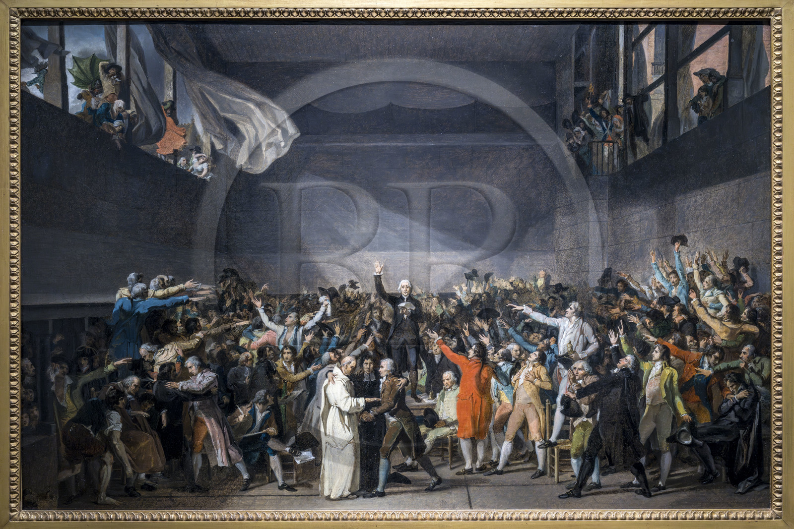 France, Paris, Marais district, Carnavalet Museum, the Tennis Court Oath, June 20, 1789, sketch after Jacques-Louis David after 1791