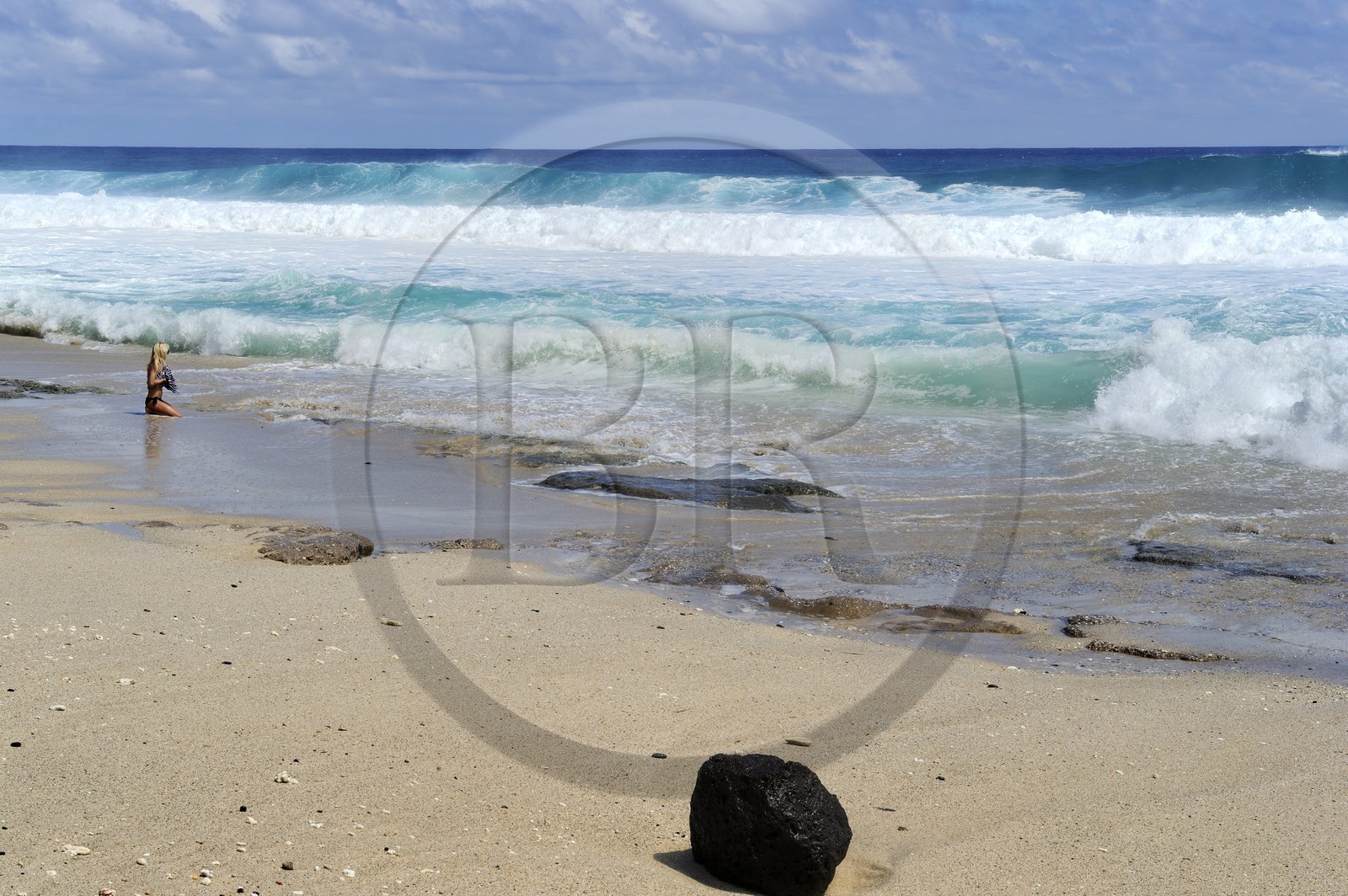 France, île de la Réunion, la côte sud, plage de Grand-Anse