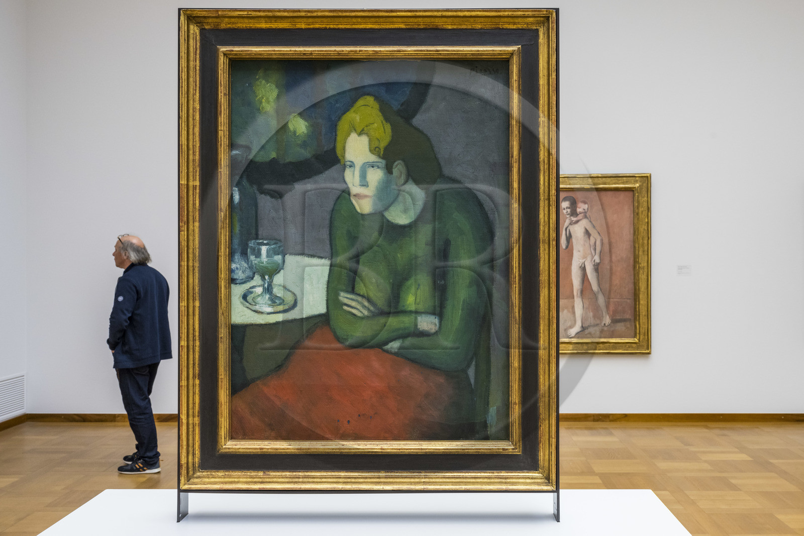 Switzerland, Basel, the Kunstmuseum Basel Hauptbau (Art Museum) from 1936, Absinthe drinker 1901 by Pablo Picasso