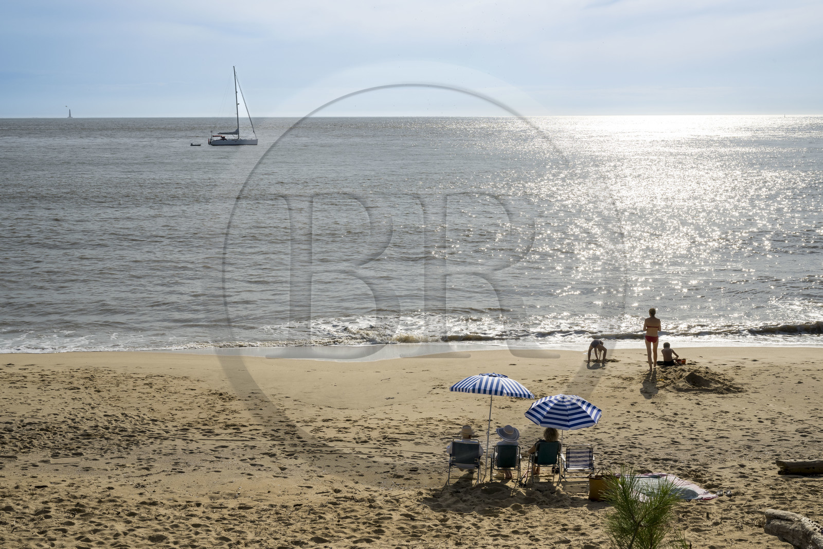 France, Charente-Maritime (17), région de Royan, Saint-Palais-sur-Mer, plage du Platin