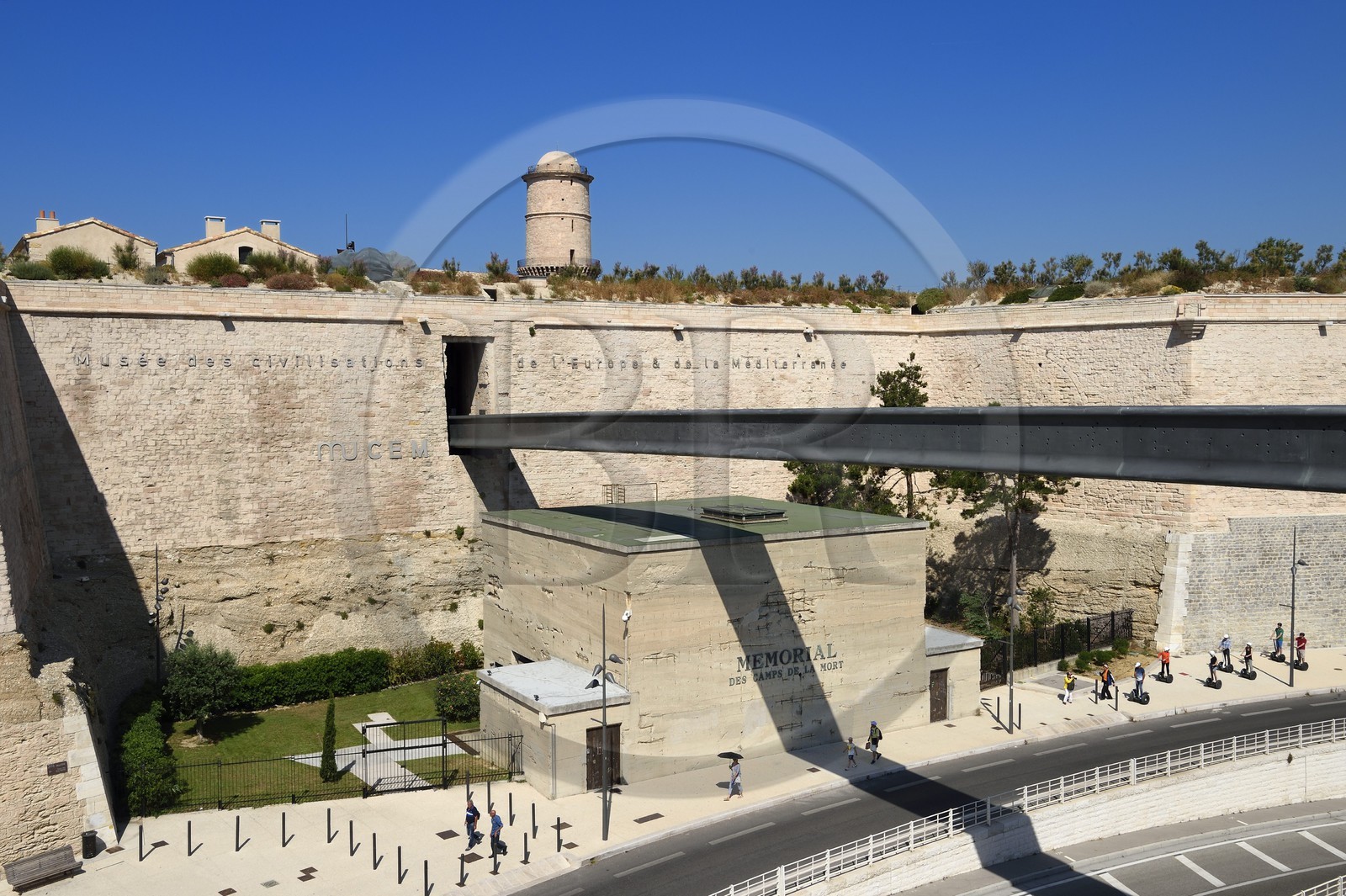 France, Bouches du Rhone, Marseille, the Fort Saint Jean and the Memorial of the Death Camps