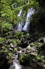 France, île de la Réunion, anse des Cascades, au sud de Piton-Sainte-Rose, classé Patrimoine Mondial de l'UNESCO