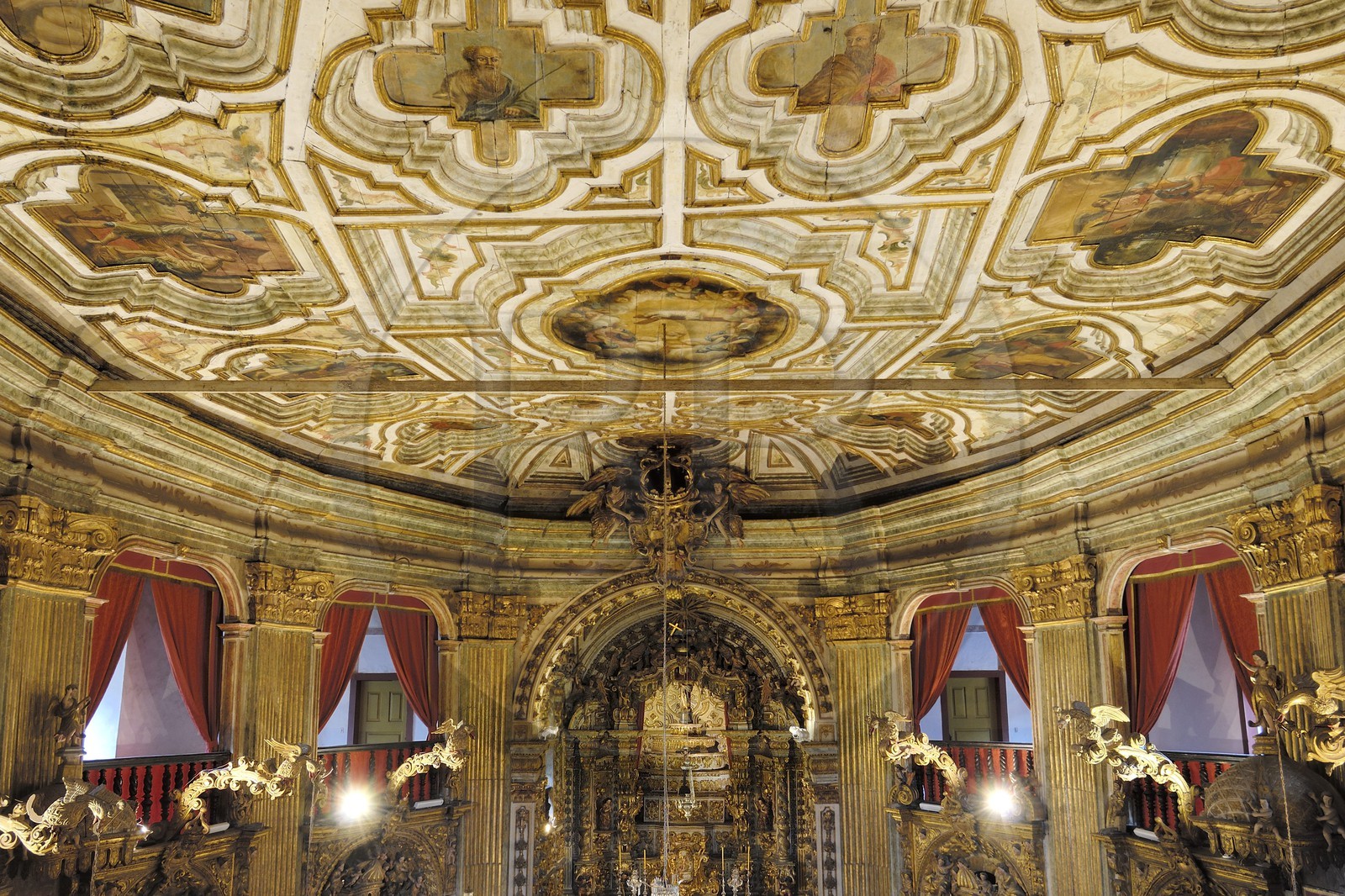 Brésil, Etat du Minas Gerais, ville de Ouro Preto, centre historique classé Patrimoine Mondial de l 'UNESCO, église Matriz Nossa Senhora do Pilar (Route de l'or, Estrada Real)