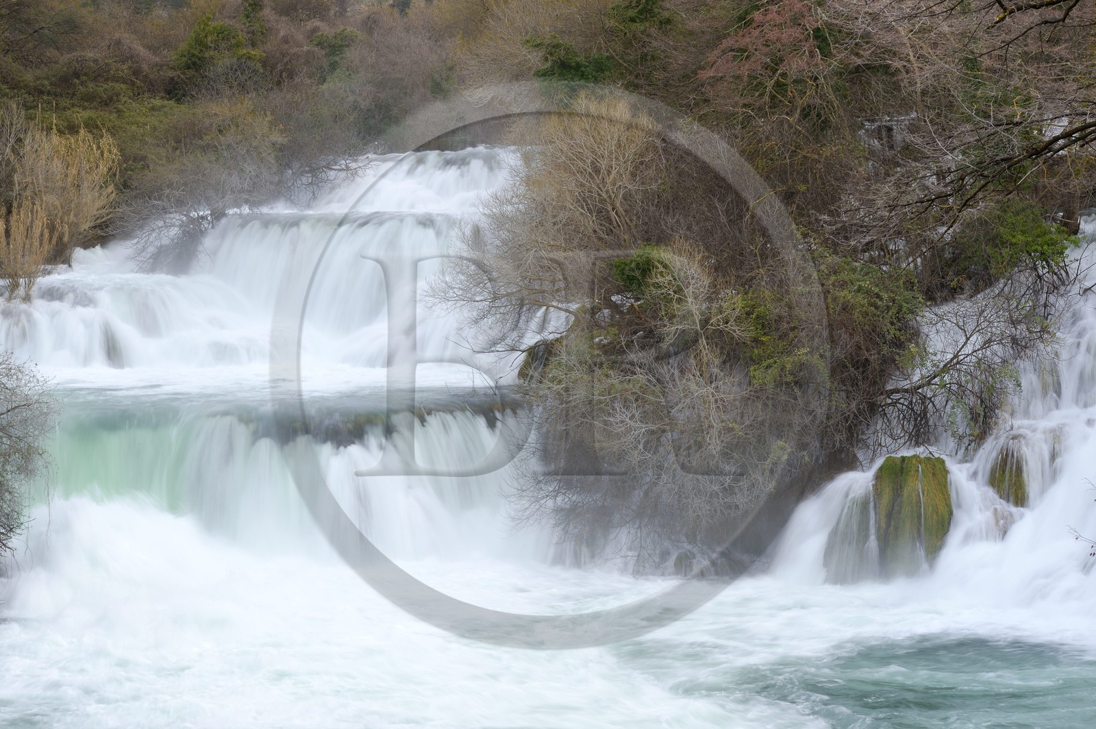 Croatie,  Dalmatie centrale, region de Sibenik, parc national de Krka, chutes de la rivère Krka