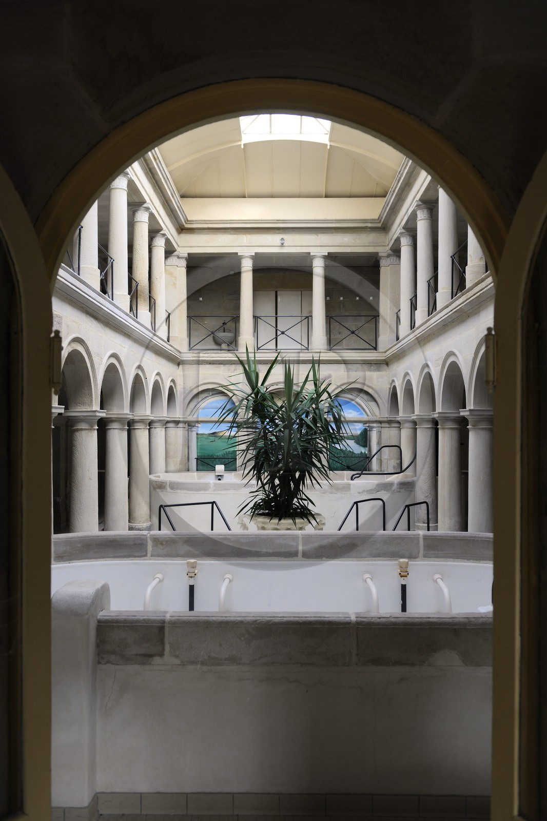 France, Vosges (88), Station thermale de Bains-les-Bains, les Bains Romains