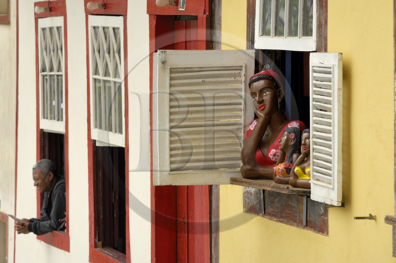 Brazil, Minas Gerais state, Ouro Preto, historical center listed as World Heritage by UNESCO, souvenirs statuettes (Gold Route, Estrada Real)