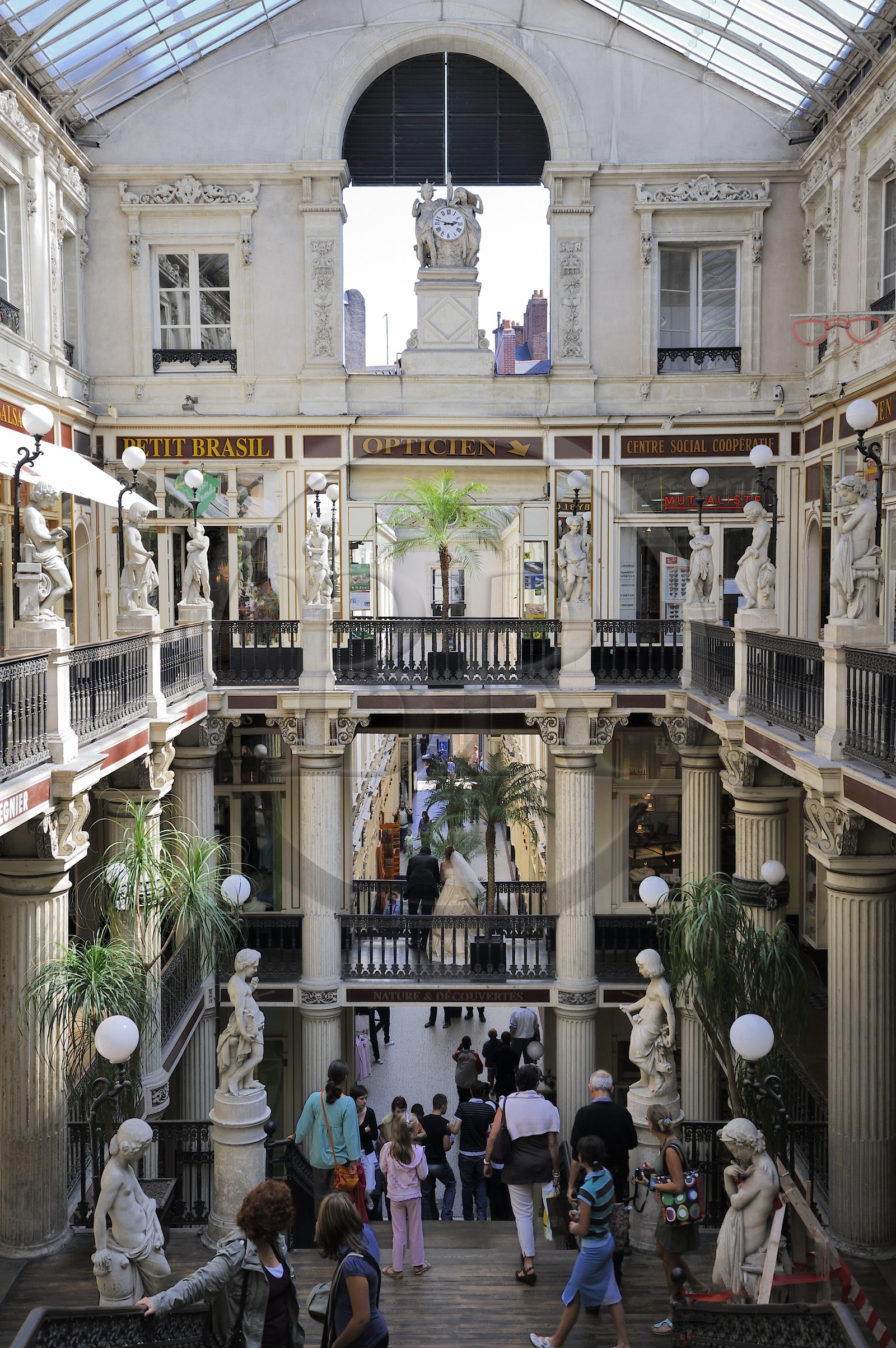 France, Loire-Atlantique (44), Nantes, le passage Pommeraye