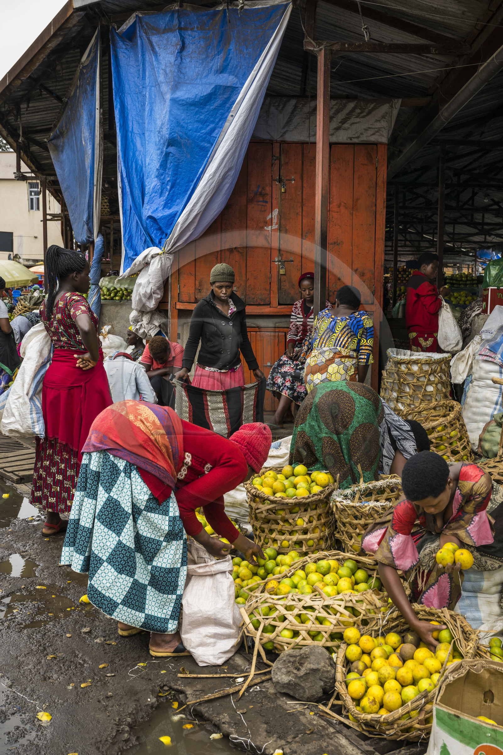 Rwanda, Province du Nord, Musanze (anciennement nommée Ruhengeri), le marché central