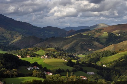 France, Pyrenees Atlantiques, Basque Country, Aldudes valley, Esnazu hamlet