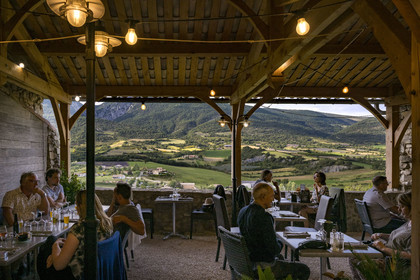 France, Drôme (26), parc naturel régional des Baronnies provençales, Saint-Auban-sur-l'Ouvèze, Hotel restaurant La Clavelière