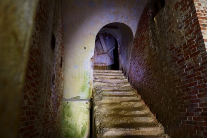 France, Meuse, Douaumont region, battle of Verdun, the Fort de Souville, inside the Bussiere turret