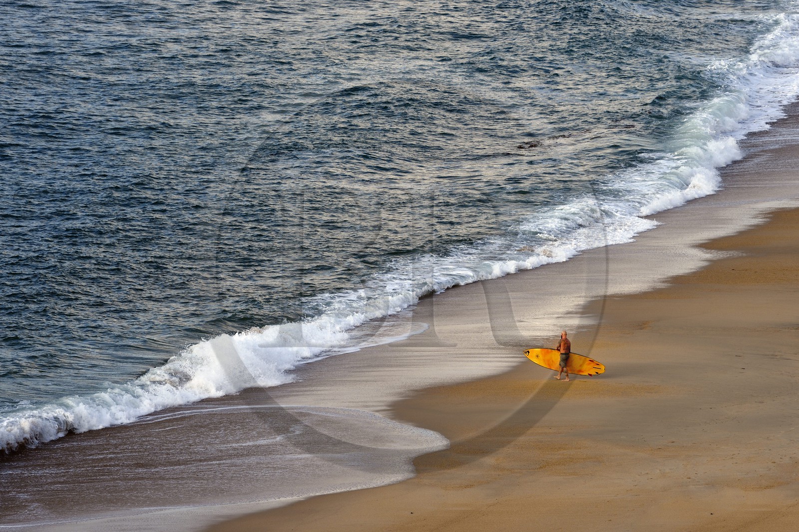 France, Pyrénées-Atlantiques (64), Pays-Basque, Biarritz, surfer sur la Grande Plage