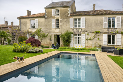 France, Vendée (85), Maillezais, la maison d'hotes La Parenthèse, une maison de maître du XIXe siècle
