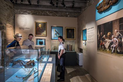 France, Finistère, Brest, the National Maritime Museum in the castle, room dedicated to the La Pérouse expedition