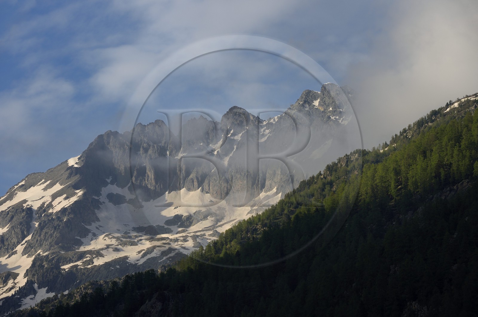 France, Alpes-Maritimes (06), parc national du Mercantour, Haute-Vésubie, vallon de la Gordolasque, le Grand Capelet (2935m)