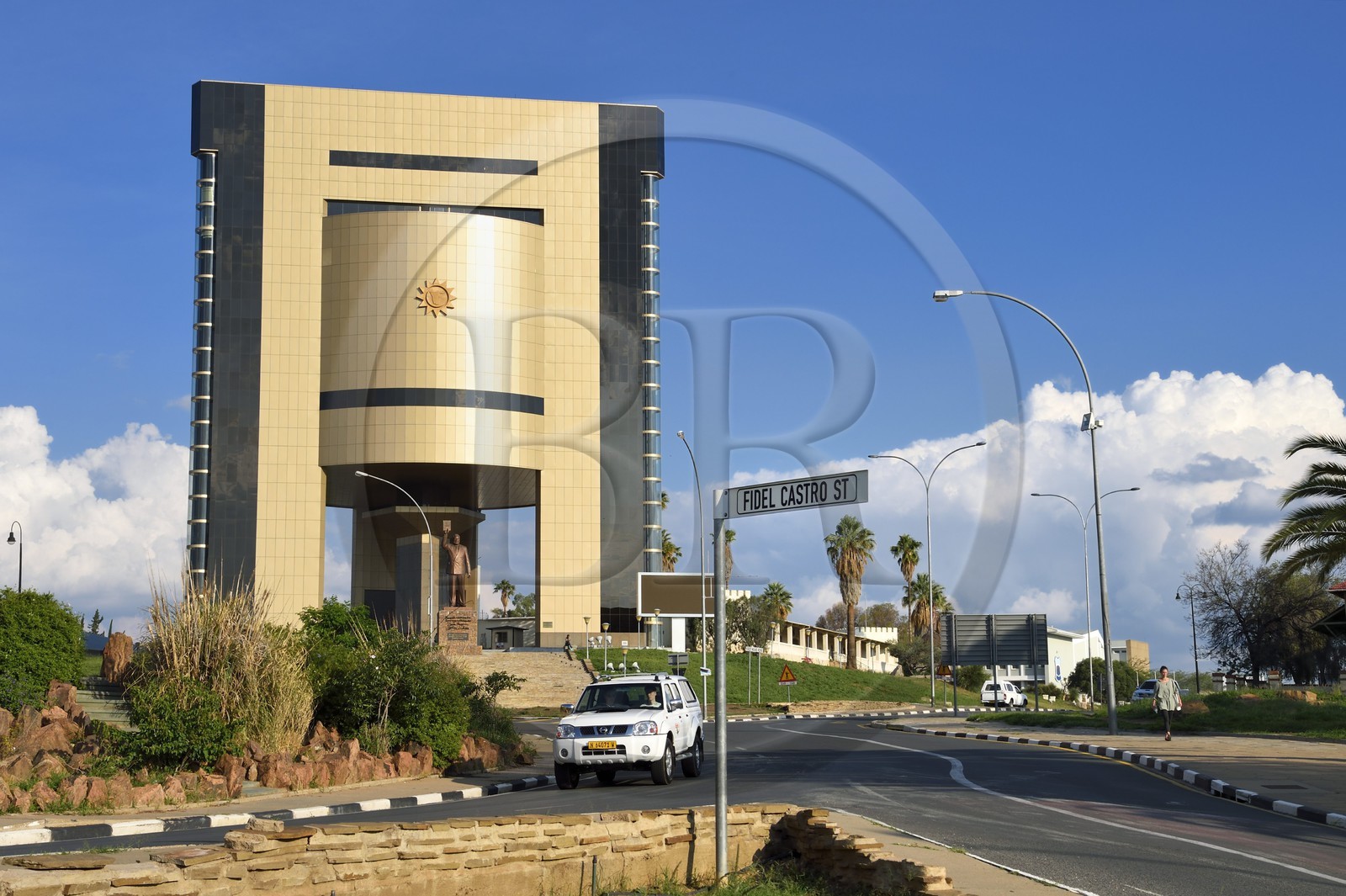 Namibie, région de Khomas, Windhoek, Independence Memorial Museum construit par la Corée du Nord