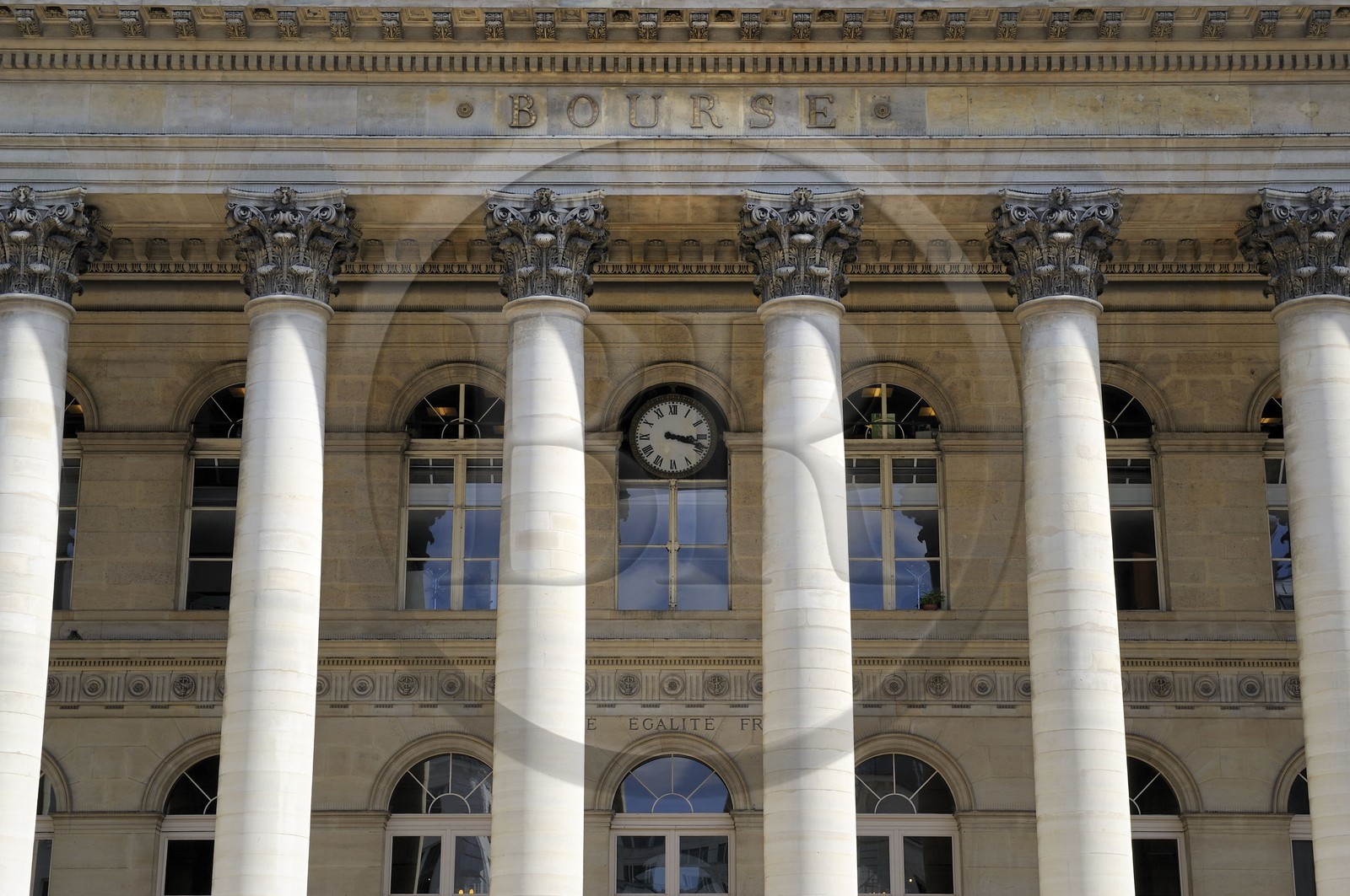 France, Paris (75), le Palais de la Bourse (Palais Brongniart)