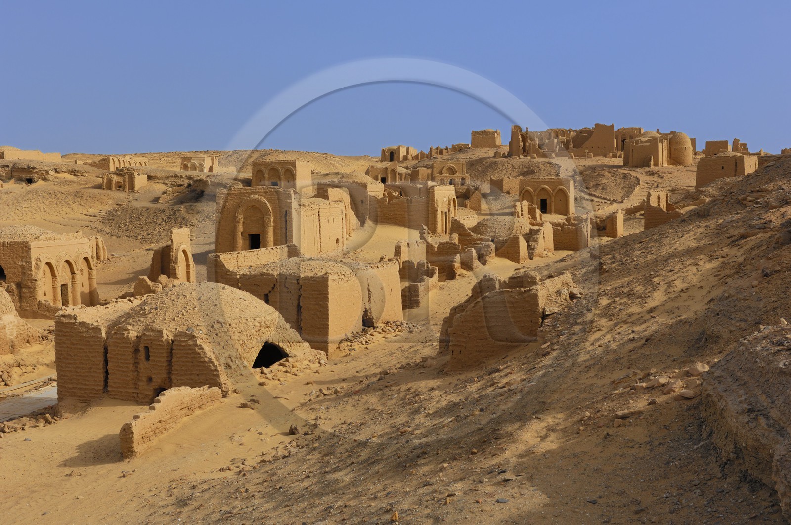 Egypte, Haute Egypte, désert libyque, oasis de Kharga, nécropole copte de Bagawat du IIe au VIIe siècle après JC