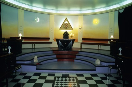 France, Paris (75), rue Cadet, un temple maçonnique au Grand Orient de France