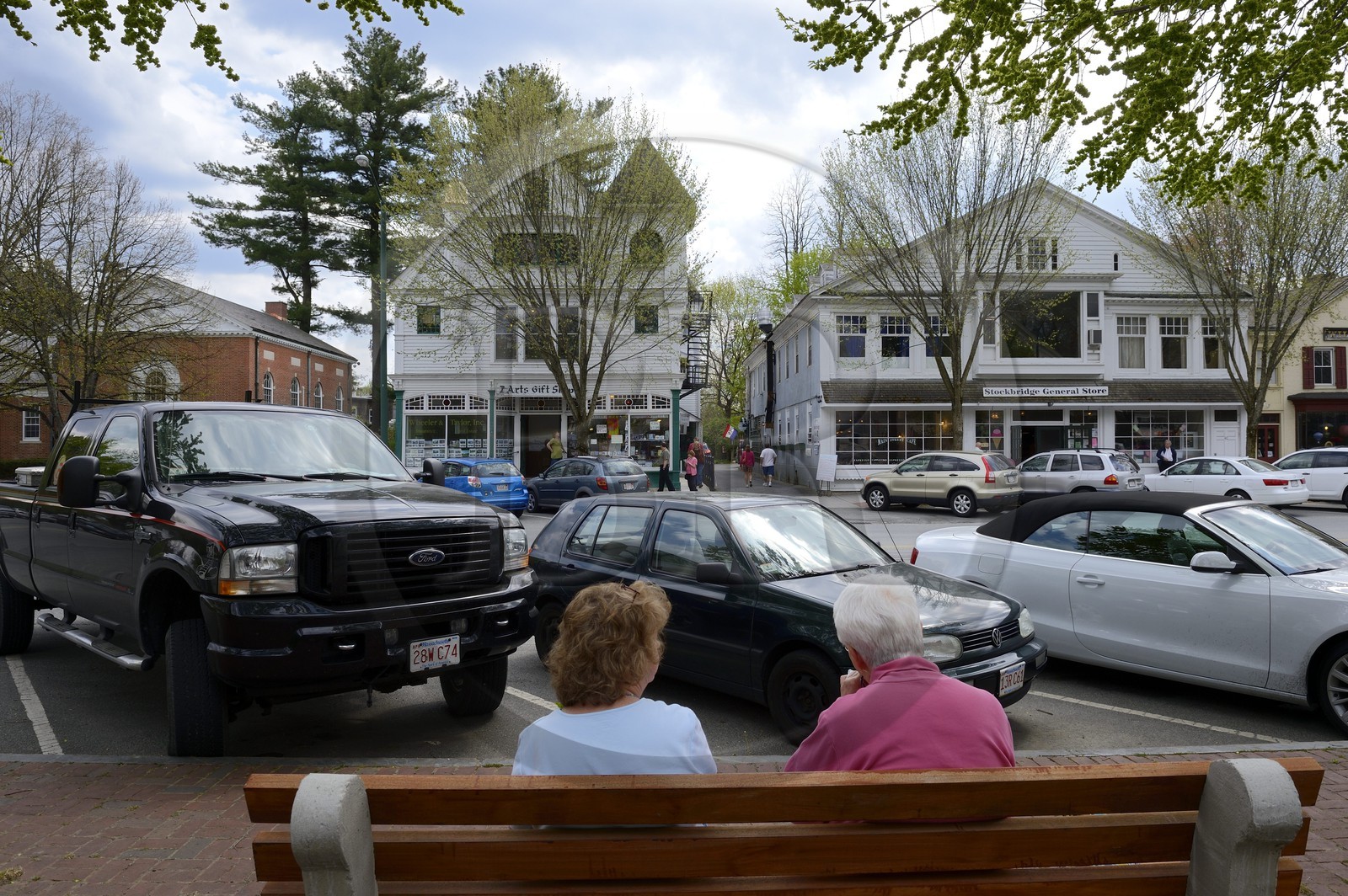 Etats-Unis, New York, ville de Stockbridge, la rue principale