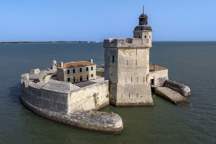 France, Charente-Maritime (17), Bourcefranc-le-Chapus, Fort Louvois aussi appellé Fort du Chapus (vue aérienne)