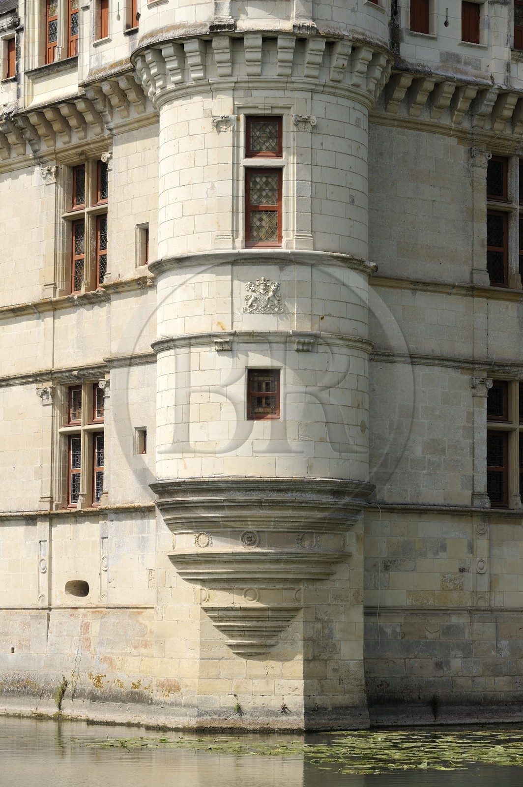 France, Indre-et-Loire (37), Vallée de la Loire classée Patrimoine Mondial de l' UNESCO, château d' Azay-le-Rideau