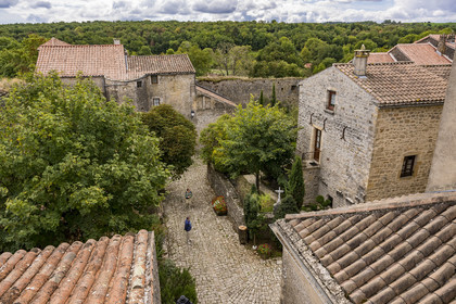 France, Aveyron (12), parc naturel régional des Grands Causses, le fort cistercien de Saint-Jean-d’Alcas