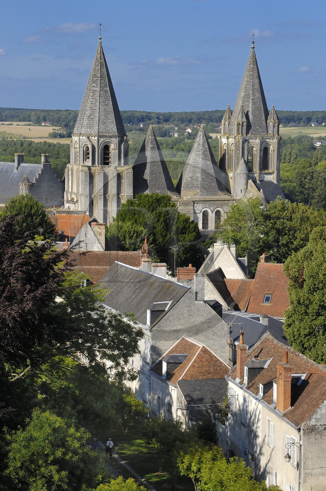 France, Indre-et-Loire (37), Loches, la collégiale Saint-Ours