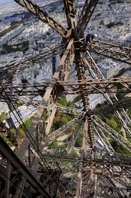 France, Paris (75), peintres de la Tour Eiffel
