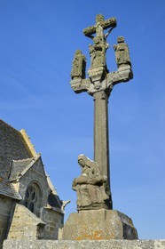 France, Finistère (29), Penmarc'h, Notre Dame-de-la-Joie, le calvaire de 1588