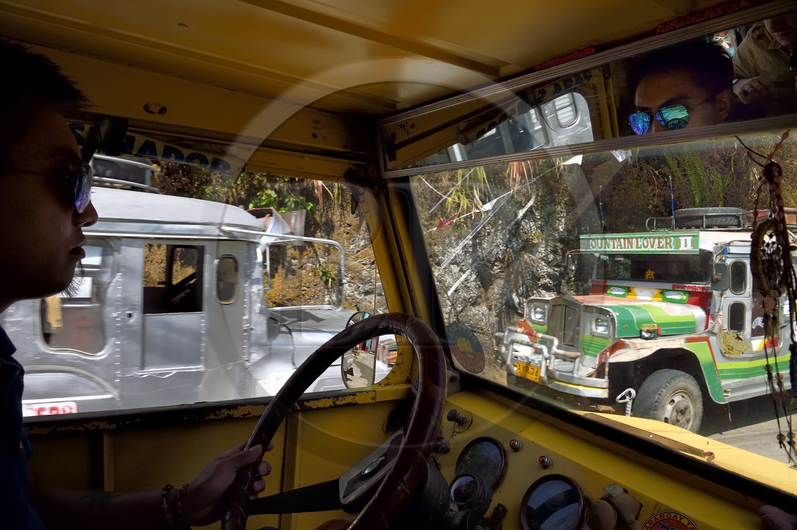 Philippines, province d'Ifugao, ville de Banaue, jeepney (jeep allongée pour le transport de passagers)