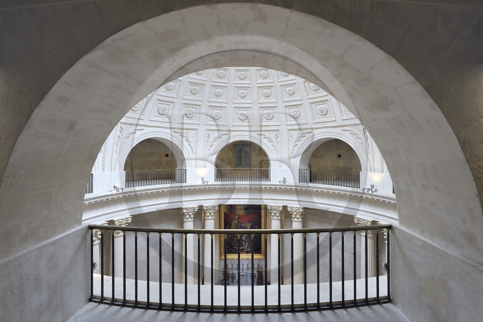 France, Var (83), région de Toulon, Saint-Mandrier-sur-Mer, Pole Ecoles Méditerranée (PEM) de la Marine, la chapelle Saint-Louis dite des bagnards ou encore des mécaniciens