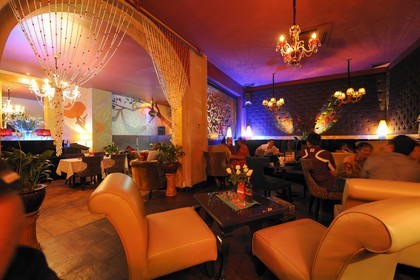 Vietnam, Hanoï, quartier du lac Hoan Kiem, le bar branché I-Box