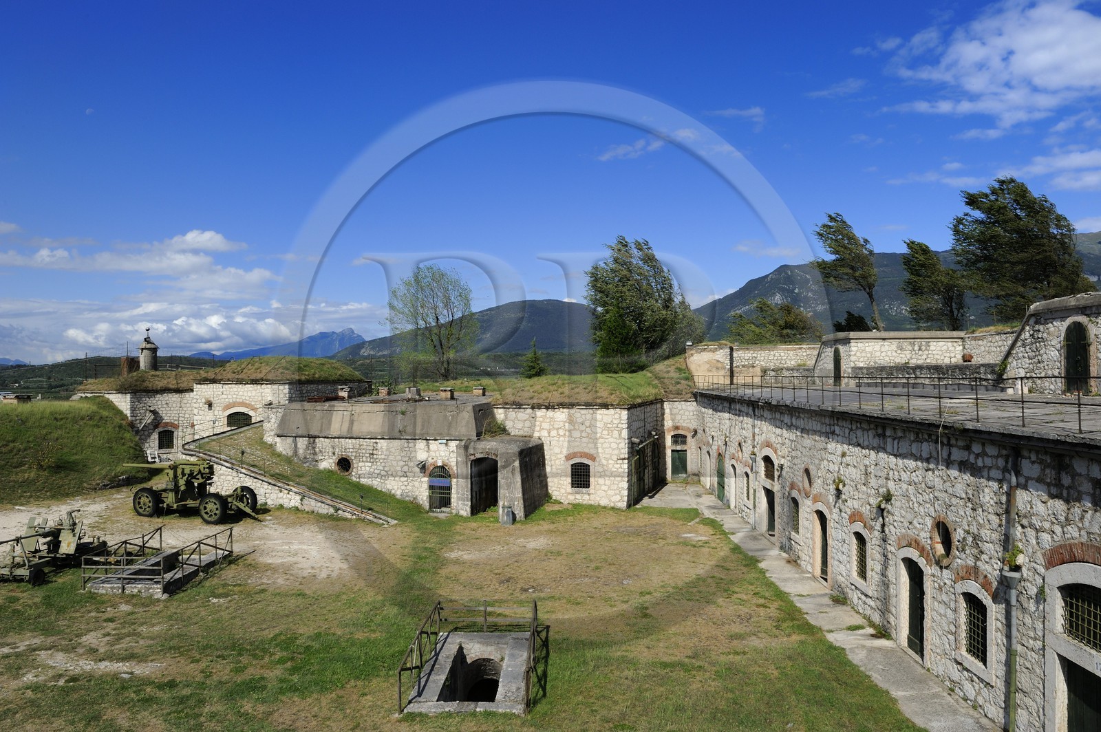 Italie, province de Vérone, Rivoli Veronese, le fort autrichien (1850) construit sur le site de la bataille napoleonienne de Rivoli