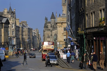 Royaume-Uni, Ecosse, Edimbourg, les hauts du Royal Mile, Lawwnmarket