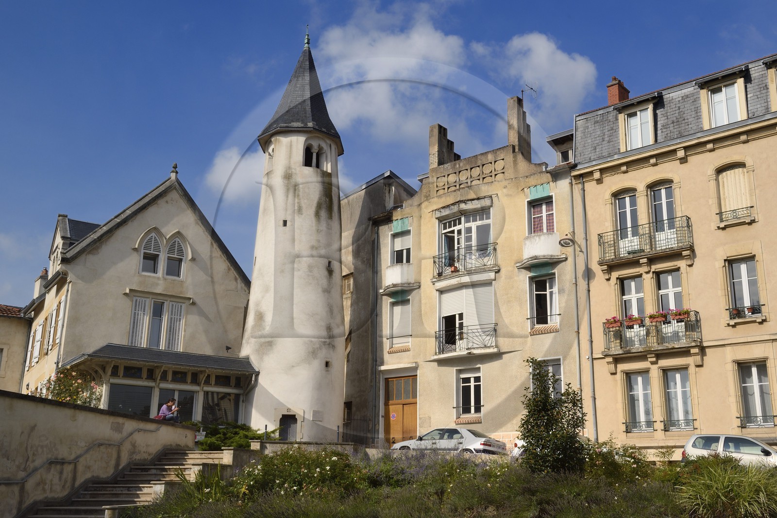 France, Meurthe-et-Moselle (54), Nancy, la Tour de la Commanderie saint-Jean du Vieil Aitre où périt Charles Le Téméraire à la bataille de Nancy, dans l'impasse Clérin