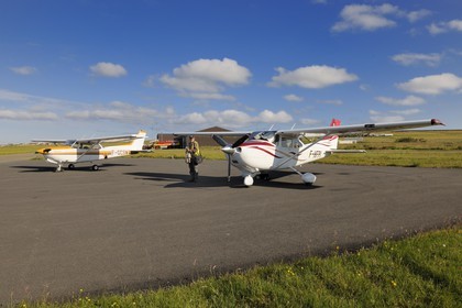 Royaume-Uni, Ecosse, Iles Orcades, Mainland, aéroport de Kirkwall