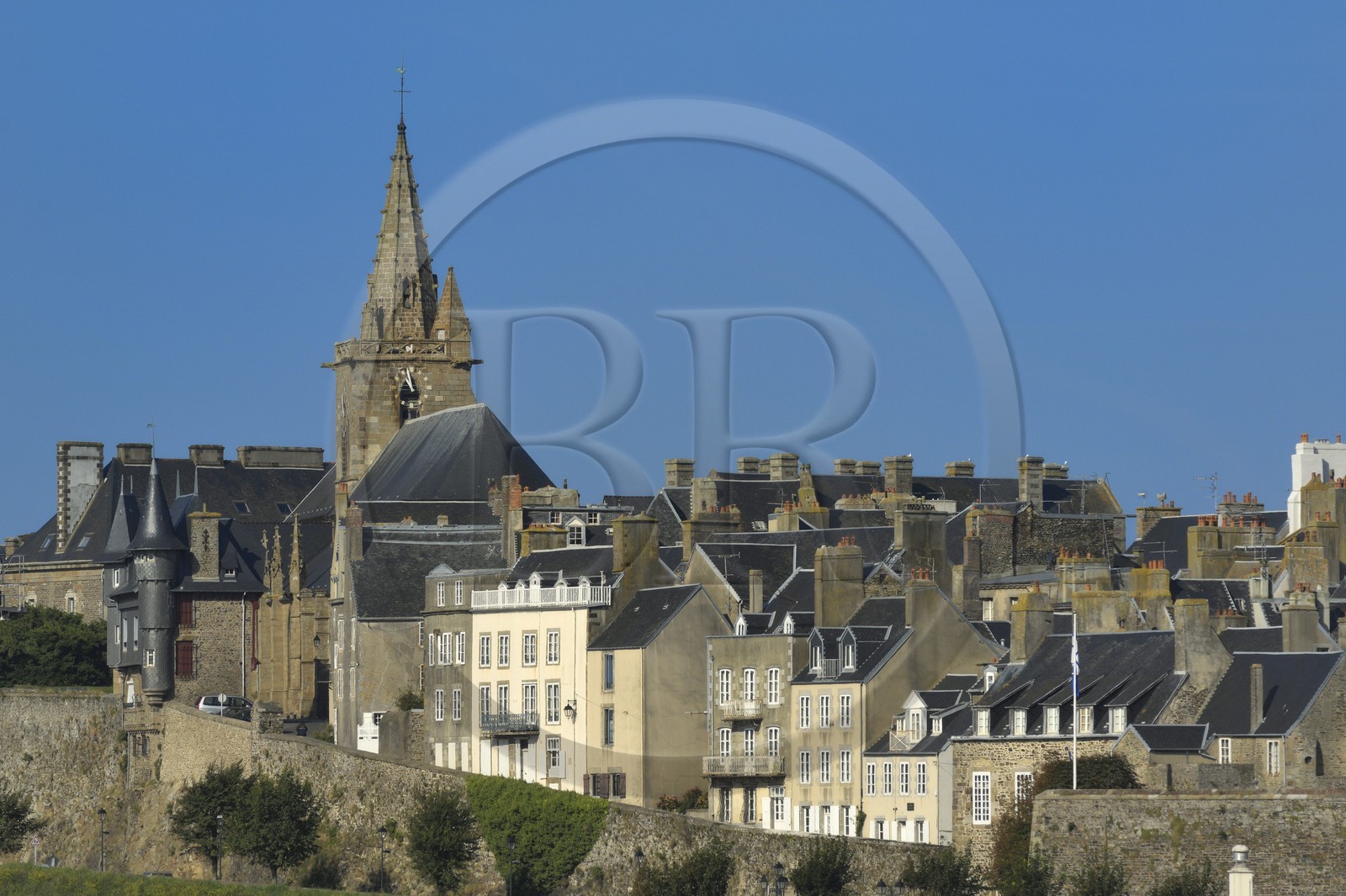 France, Manche, Cotentin, Granville, the Haute Ville (Upper town), Notre Dame de Cap Lihou Church